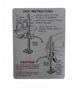 Jack Instructions Decal
