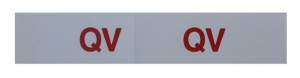 "QV" Engine Code Decal
