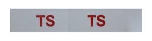 "TS" Engine Code Decal