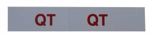 "QT" Engine Code Decal
