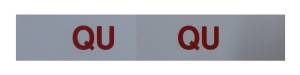 "QU" Engine Code Decal