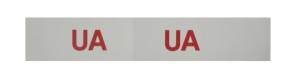 "UA" Engine Code Decal