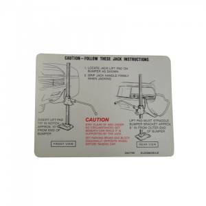 Jack Instructions Decal