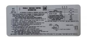 Emission Decal - 350-4V