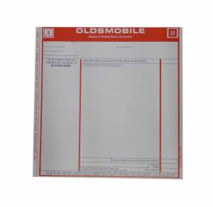 New Car Window Price Sheet