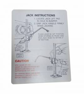 Jack Instructions Decal