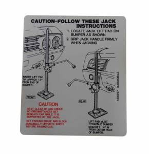 Jack Instructions Decal