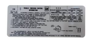 Emission Decal - 350-4V