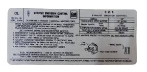 Emission Decal - 455-4V - W-30