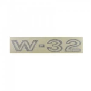 "W-32" Fender Decal (Black)