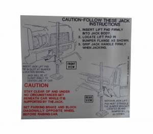 Jack Instructions Decal