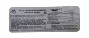 Emission Decal - 350-4V (California Car)