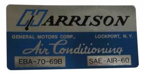 Harrison AC Evaporator Box Decal