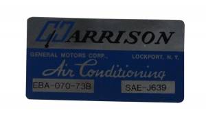 Harrison AC Evaporator Box Decal