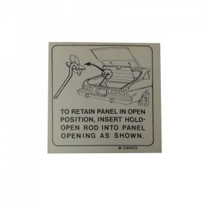 Hatchback Lid Warning Decal