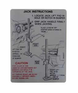 Jack Instructions Decal