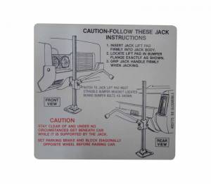Jack Instructions Decal