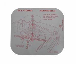 Tire Stowage Instructions Decal