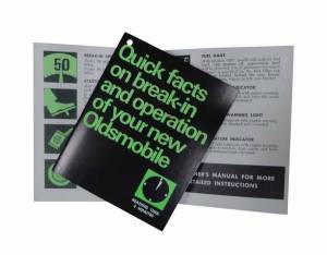 New Vehicle Break In Instructions Tag