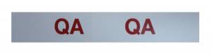 "QA" Engine Code Decal