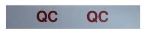 "QC" Engine Code Decal