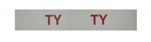 "TY" Engine Code Decal