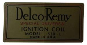 Delco Remy Coil Decal