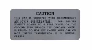 Anti-Spin Glove Box Decal