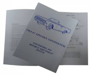 Convertible Top Repair & Adjustment Manual