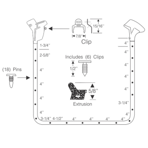 Rubber The Right Way - Door Seal Kit - Rear - Image 2
