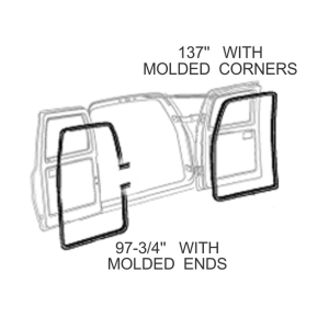 Rubber The Right Way - Door Seal Kit - Rear Barn Door - Image 2