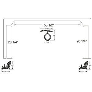Rubber The Right Way - Convertible Top Front Bow Seal - Image 2
