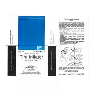 Space Saver Spare Tire Instructions Decal - 7.35 X 14 Tire