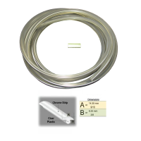 General Use Parts - Windshield & Back Glass Lockstrips - Chrome Lockstrips