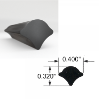 General Use Parts - Windshield & Back Glass Lockstrips - Black Lockstrips