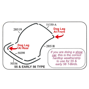 Hartop Weatherstrip Kit - Complete 7 Piece Kit