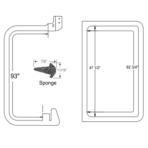 Steele Rubber - Rear Barn Door OR Side Door Seal Kit - Image 2