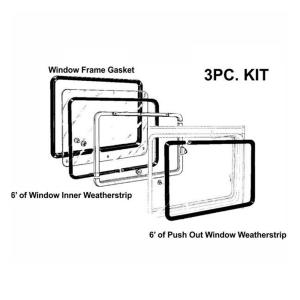 Steele Rubber - Push Out Window Seal Kit - For Side OR Rear Push Out Windows - Image 2
