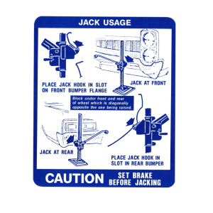Jack Instructions Decal