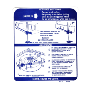 Jack Instructions Decal