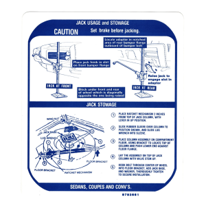 Jack Instructions Decal