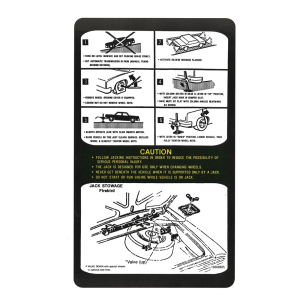 Jack Instructions Decal - Regular Spare