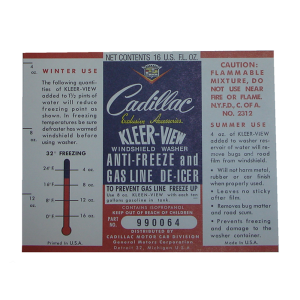 Windshield Washer Bottle Decal - Kleerview