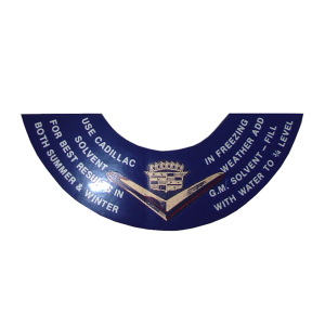 Windshield Washer Lid Decal