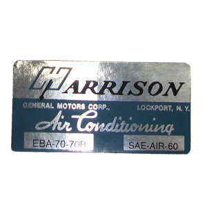 Air Conditioner Evaporator Box Decal