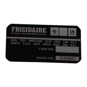 Air Conditioner Compressor Decal