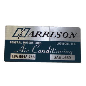 Air Conditioner Evaporator Box Decal