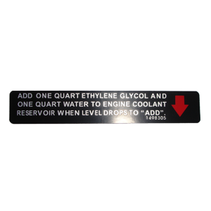 Cooling System Warning Decal