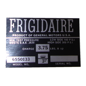 Air Conditioner Compressor Decal