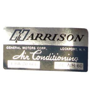 Air Conditioner Evaporator Box Decal